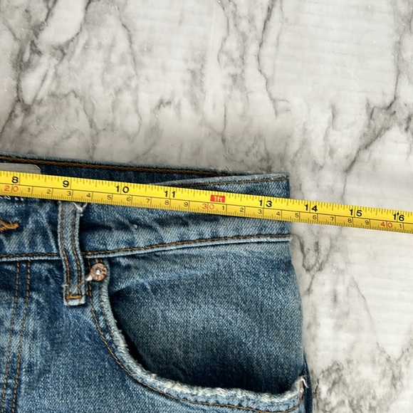 Free People We The Free | size 27 distressed skinny jeans high rise 5 button fly - Picture 14 of 16